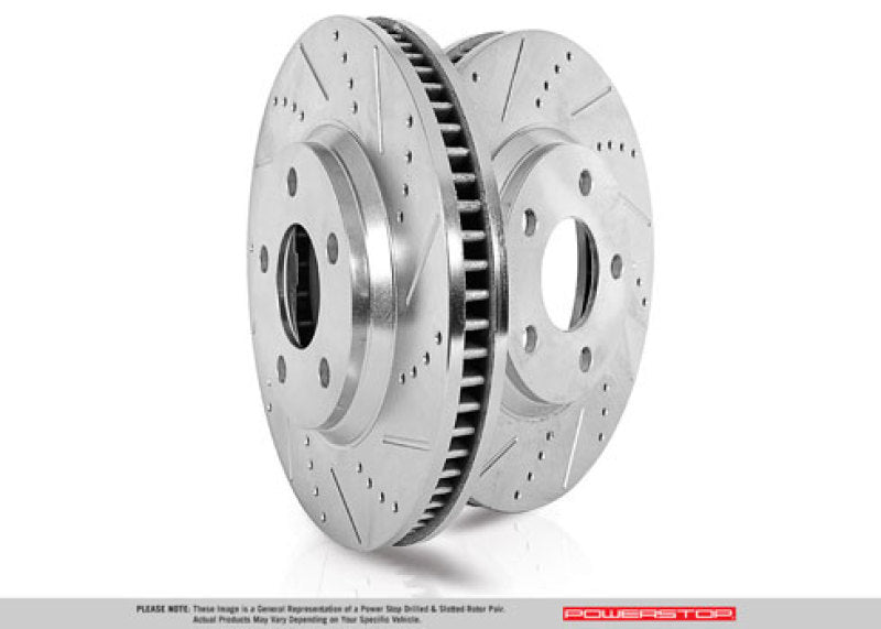 Power Stop 20-21 Jeep Gladiator Rear Evolution Drilled &amp; Slotted Rotor - Pair