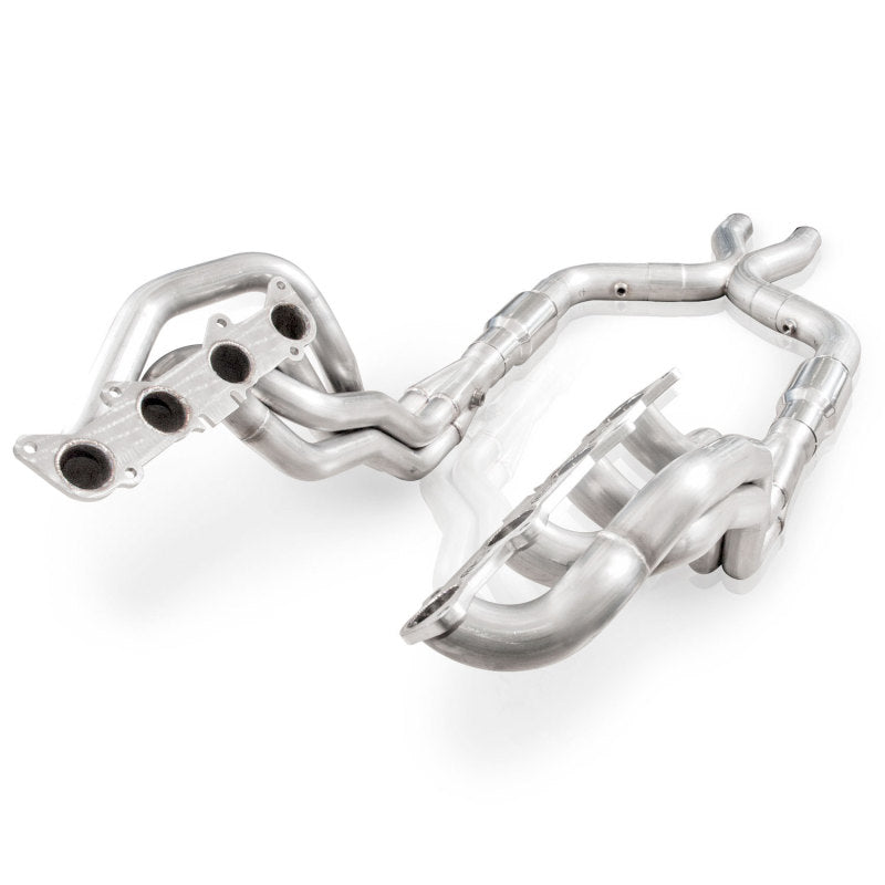 Stainless Power 2011-14 Mustang GT Headers 1-7/8in Primaries High-Flow Cats 3in X-Pipe