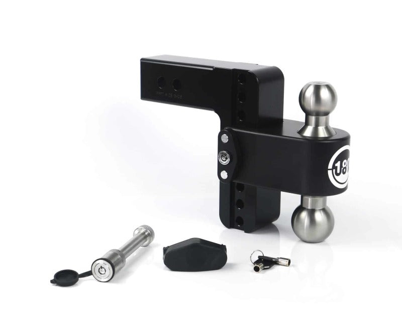 Weigh Safe 180 Hitch 6in Drop Hitch &amp; 2.5in Shank (10K/18.5K GTWR) w/WS05 - Black Cerakote