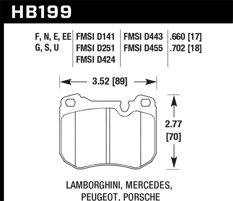 Hawk 77-84 &amp;86-88 Porsche 924 / 78-81 928 / 83-89 944 Blue 9012 Front Race Brake Pads