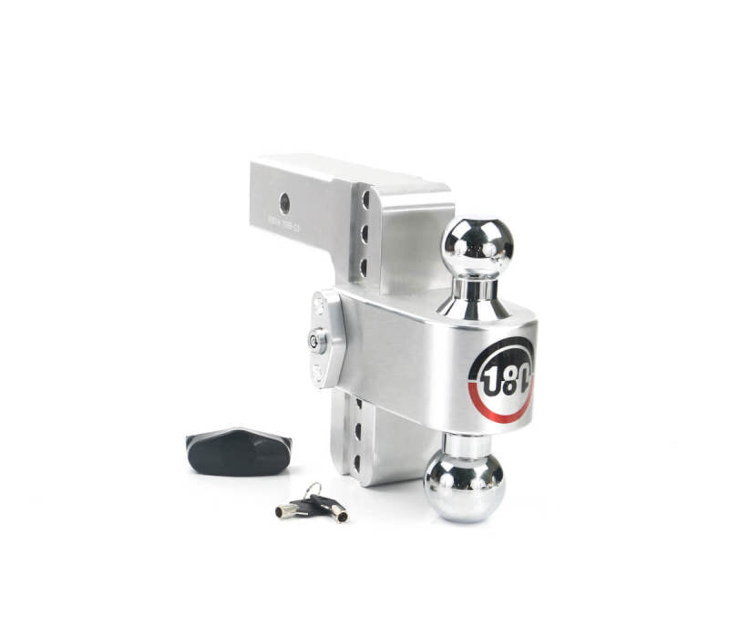 Weigh Safe 180 Hitch 6in Drop Hitch &amp; 2.5in Shank (10K/18.5K GTWR) - Aluminum