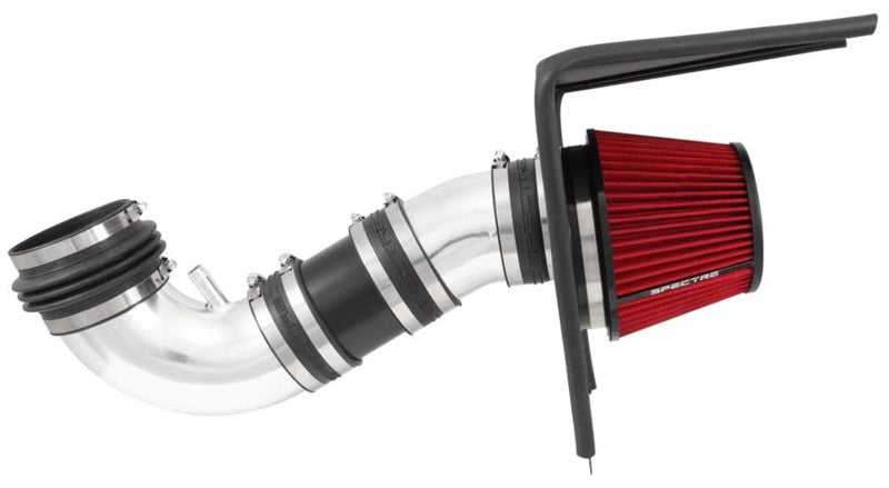 Spectre 08-09 Pontiac G8 V8-6.0/6.2L F/I Air Intake Kit - Polished w/Red Filter