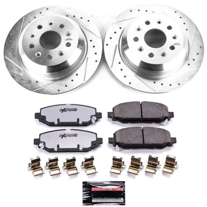 Power Stop 18-19 Jeep Wrangler Rear Z36 Truck &amp; Tow Brake Kit