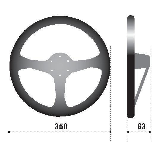 Sparco Steering Wheel L575 Monza Suede