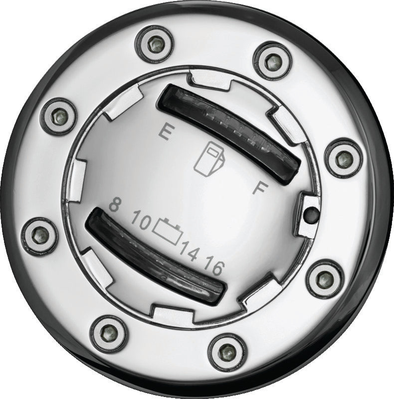 Kuryakyn Informer LED Fuel &amp; Battery Gauge Chrome