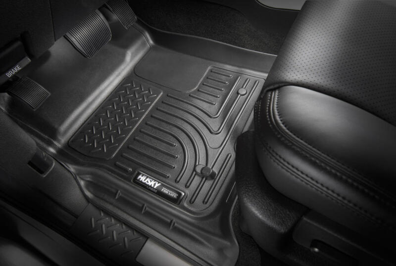 Husky Liners 23-24 Toyota Sequoia WeatherBeater Front &amp; Second Row Floor Liners - Black