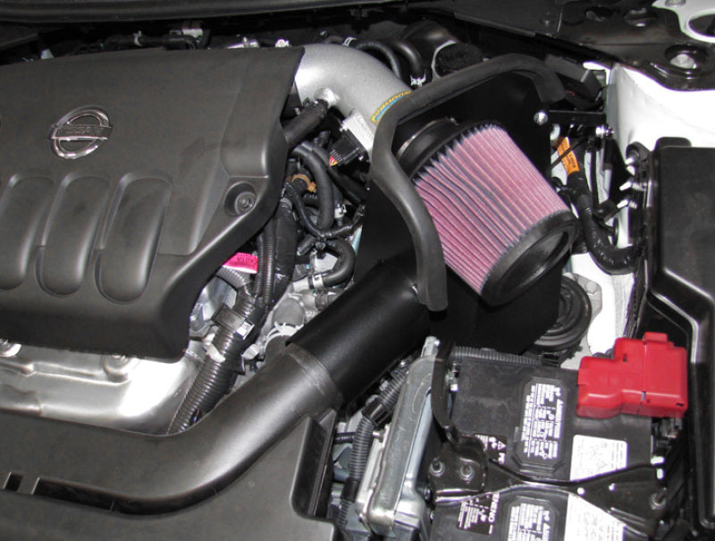 K&amp;N 07-10 Nissan Altima 2.5L Silver Typhoon Short Ram Intake