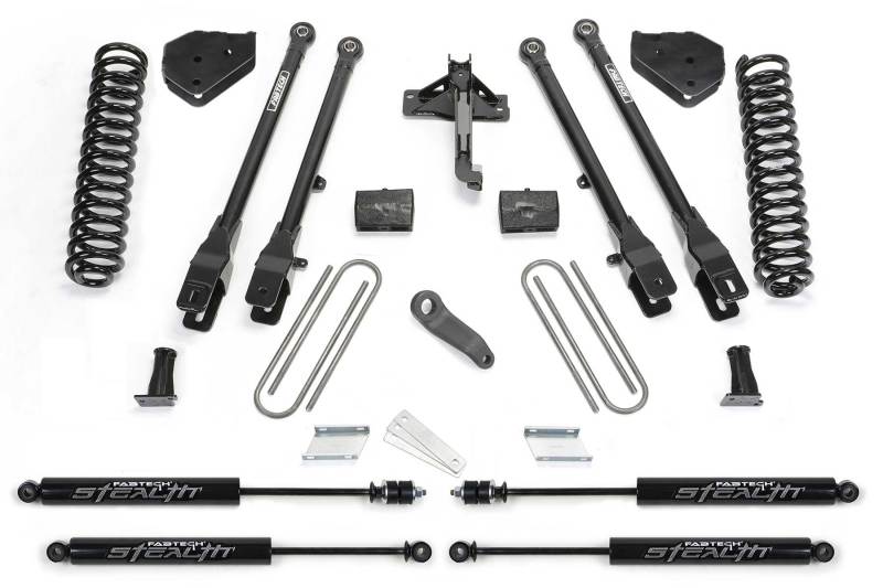 Fabtech 17-21 Ford F250/F350 4WD Diesel 6in 4Link Sys w/Coils &amp; Stealth