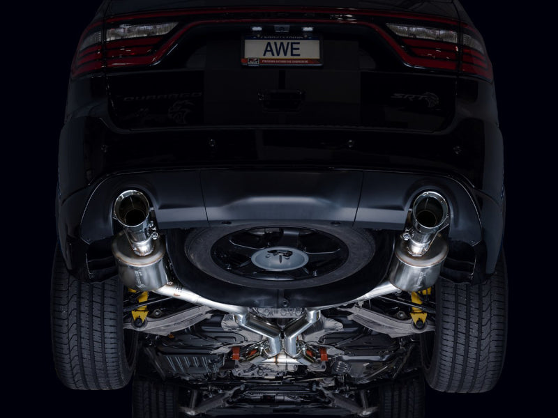 AWE Tuning 18-23 Dodge Durango SRT &amp; Hellcat Touring Edition Exhaust - Chrome Silver Tips