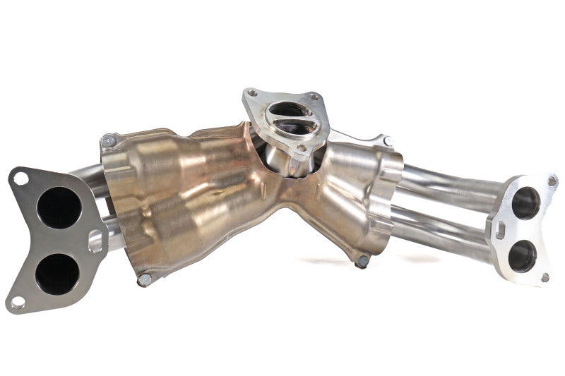 Perrin 22-24 Subaru WRX / 20-24 OBXT &amp; Legacy XT / 19-24 Ascent Equal Length Header - Brushed SS