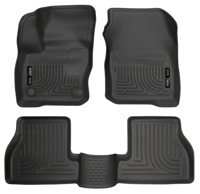 Husky Liners Weatherbeater 2016 Ford Focus RS Front &amp; 2nd Seat Floor Liners - Black