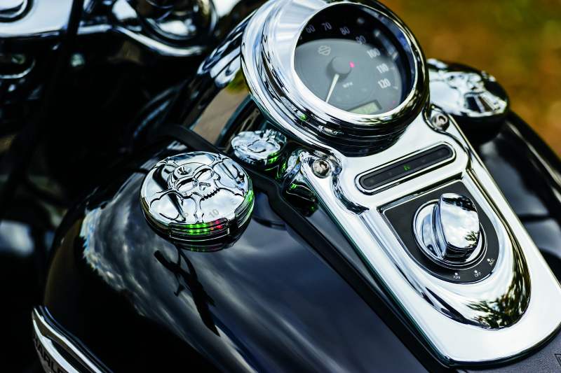 Kuryakyn Zombie Fuel &amp; Battery Gauge Chrome