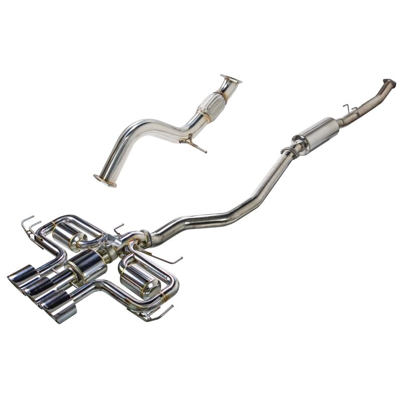 Remark 2023+ Honda Civic Type-R (FL5) Triple Tip Catback Exhaust w/ Triple Tip &amp; Front Pipe