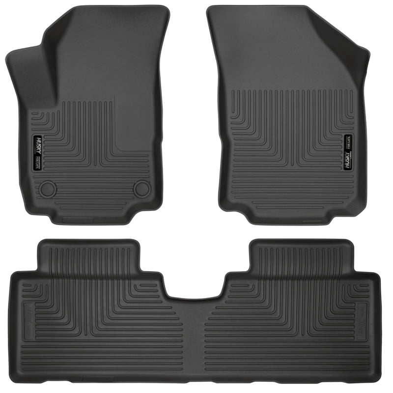 Husky Liners 18-23 GMC Terrain WeatherBeater Black Front &amp; 2nd Seat Floor Liners