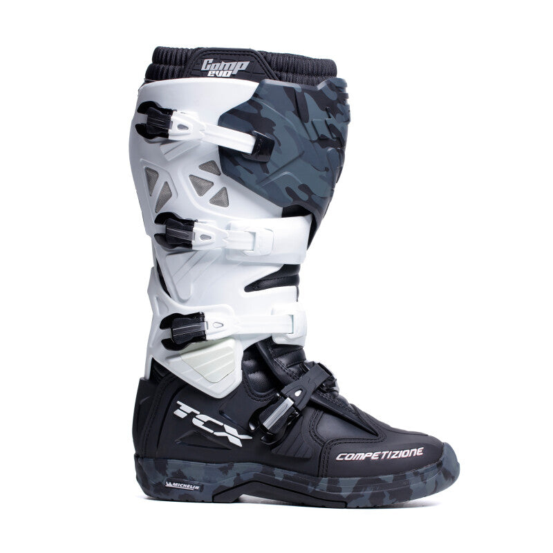 TCX Comp Evo 2 Michelin Boot Black/White/Camo Size - 40