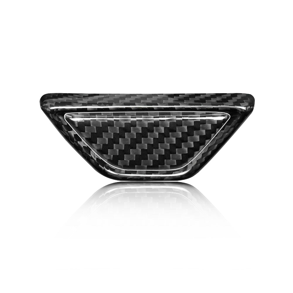 20+ Corvette C8 Platinum Series Dry Carbon Fiber Armrest Button Cover w/ Gloss Finish by CPG