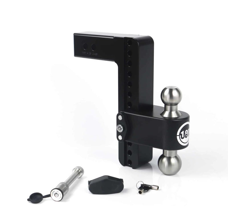 Weigh Safe 180 Hitch 10in Drop Hitch &amp; 2.5in Shank (10K/18.5K GTWR) w/WS05 - Black Cerakote