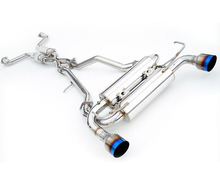 Invidia 02-08 Nissan 350z Gemini Rolled Stainless Steel Tip Cat-back Exhaust