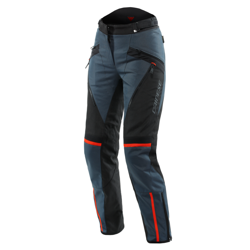 Dainese Tempest 3 Lady D-Dry Pants Ebony/Black/Lava-Red Size - 38