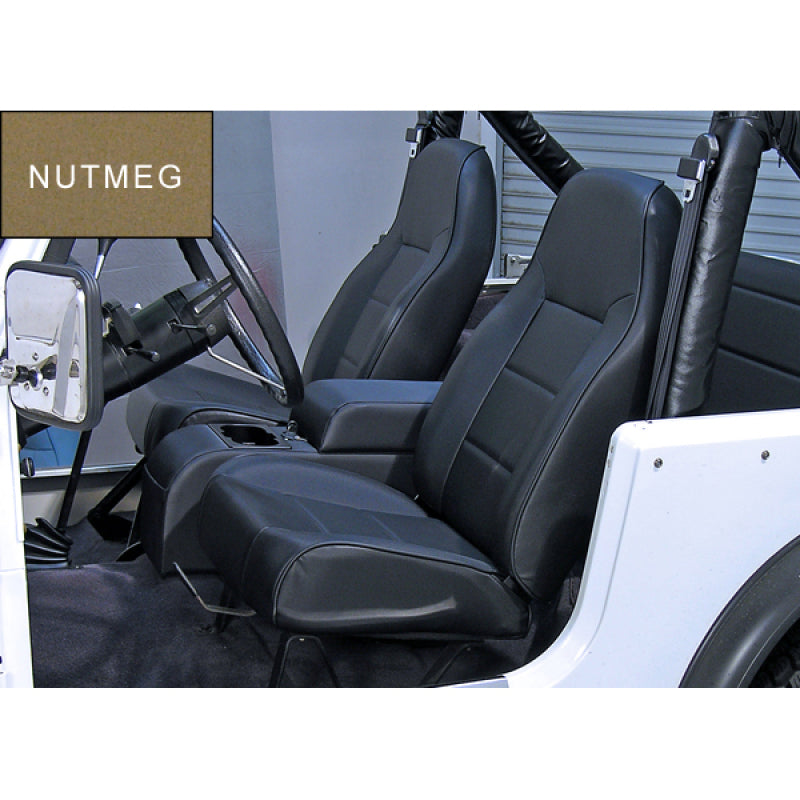 Rugged Ridge High-Back Front Seat Non-Recline Nutmeg 76-02 CJ&amp;Wra