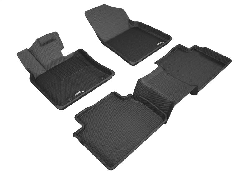 3D MAXpider 2018-2020 Toyota Camry Kagu 1st &amp; 2nd Row Floormats - Black