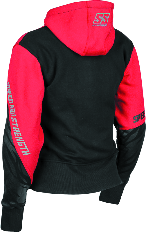 Speed and Strength Cat Outa Hell Hoody Red/Black Womens - XS