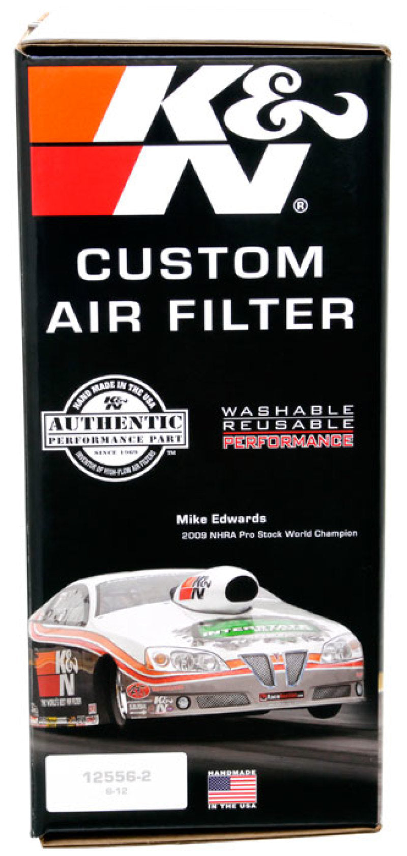 K&amp;N Round Air Filter Assembly 14in. ID / 4..12in. Height / 5.125in. Neck Flange / 7/8in. Drop Ba