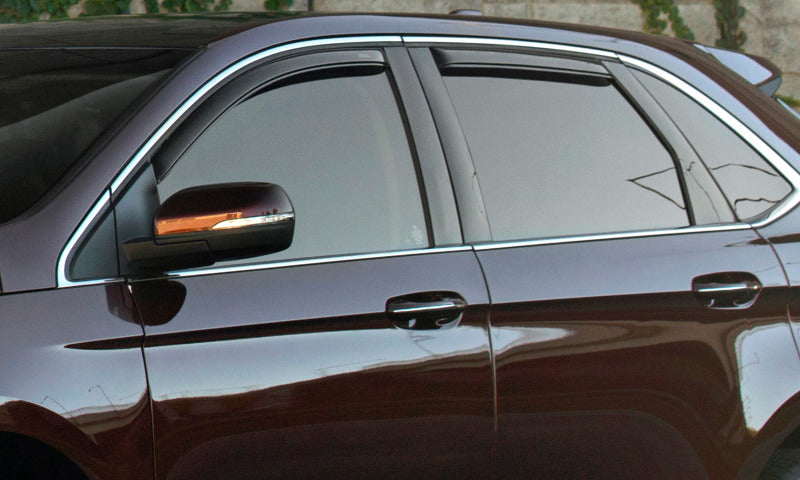 AVS 07-11 Honda CR-V Ventvisor In-Channel Front &amp; Rear Window Deflectors 4pc - Smoke