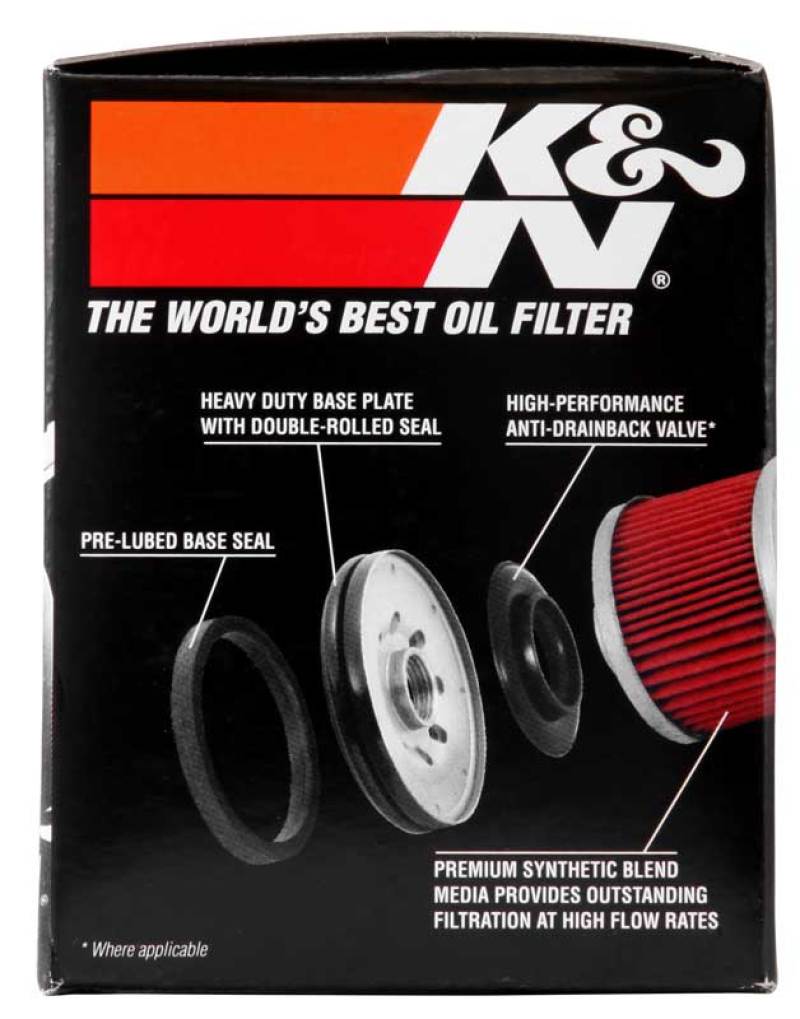 K&amp;N Buell 2.563in OD x 2.969in H Oil Filter