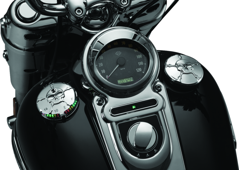 Kuryakyn Zombie Fuel &amp; Battery Gauge Chrome