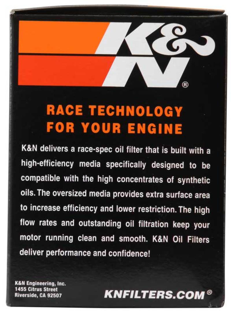 K&amp;N Oil Filter 02-10 Harley Davidson VRSC 3in OD x 3.844in Height