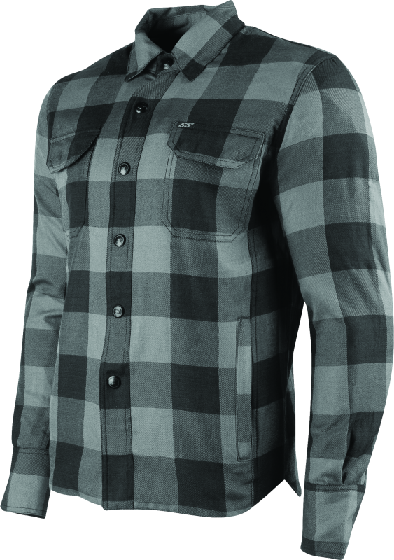 Speed and Strength True Grit Armored Moto Shirt Grey - XL