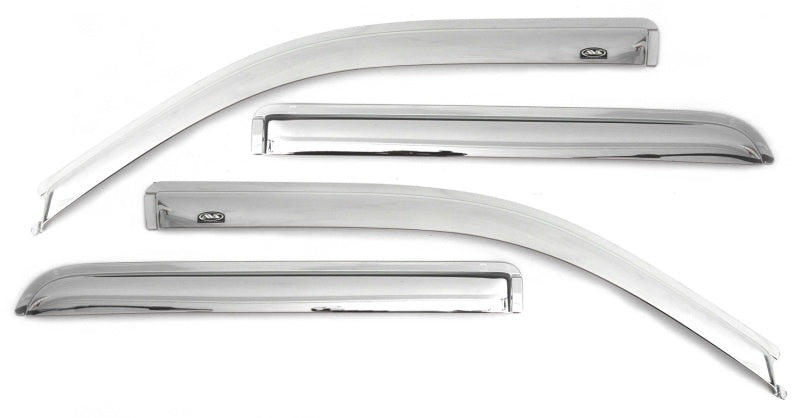 AVS 11-14 Hyundai Sonata (New Body Style) Ventvisor Front &amp; Rear Window Deflectors 4pc - Chrome