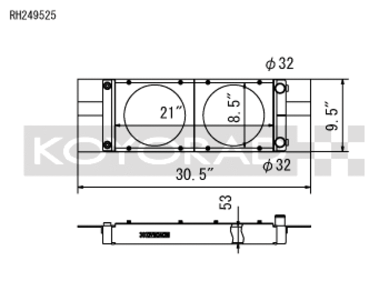 Koyo Honda Universal Pocket Radiator