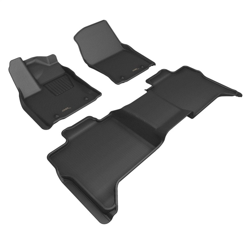 3D MAXpider 2022+ Toyota Tundra Crew Max Kagu 1st &amp; 2nd Row Floor Liner - Black