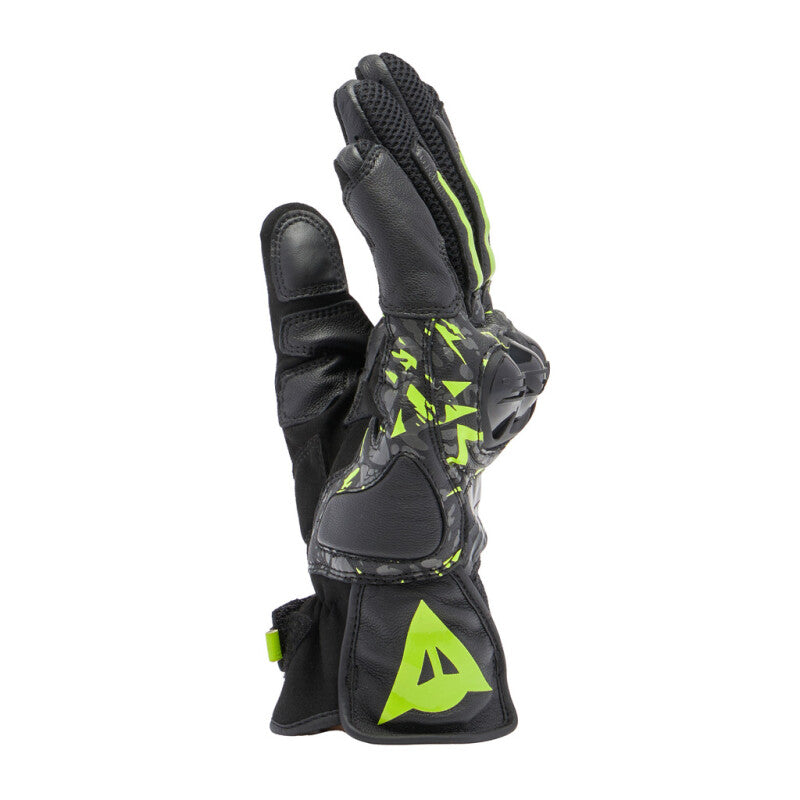 Dainese Mig 3 Unisex Leather Gloves Black/Anthracite/Yellow Fluorescent - 2XL