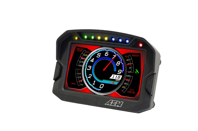 AEM CD-5LG Carbon Logging Digital Dash Display w/ Internal 10Hz GPS &amp; Antenna