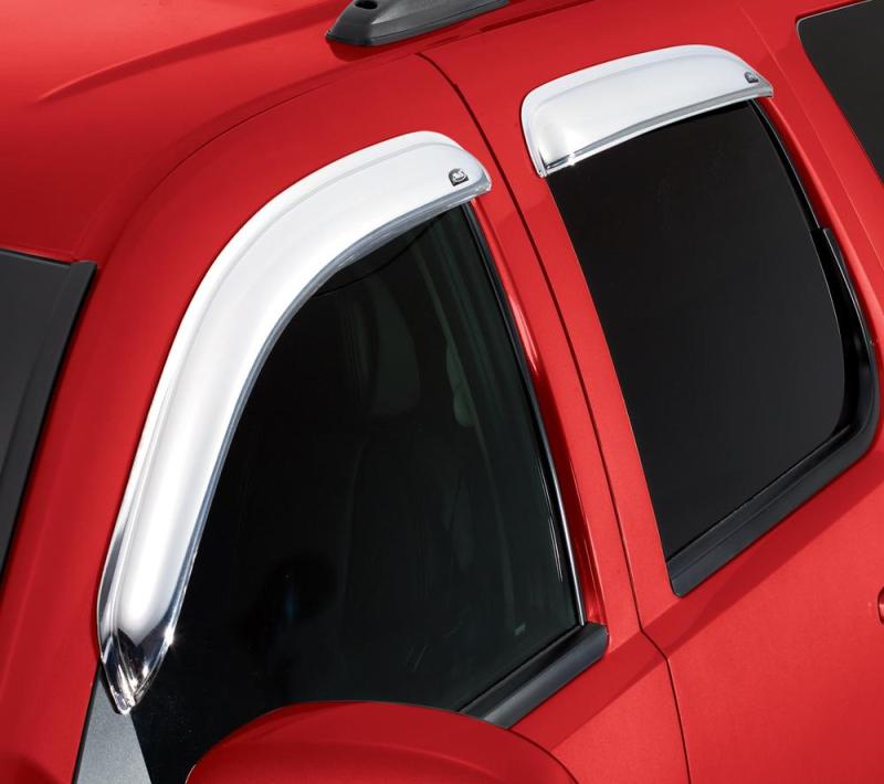 AVS 10-18 Toyota 4Runner Ventvisor Outside Mount Front &amp; Rear Window Deflectors 4pc - Chrome