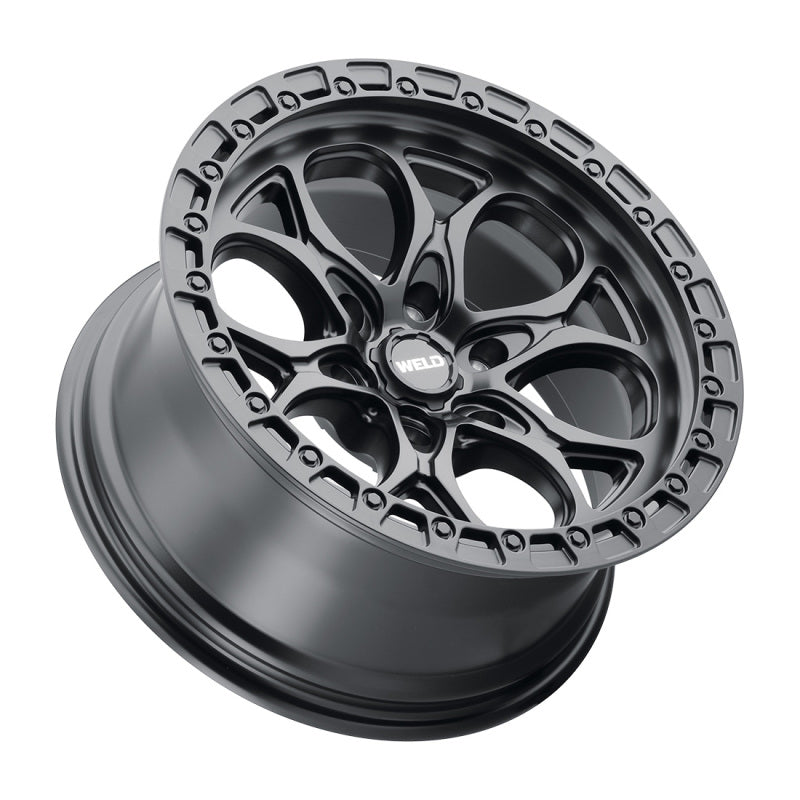 Weld Off-Road Ledge Six W108 20x9 / 6x139.7 BP / 5 In BS Satin Black Wheel