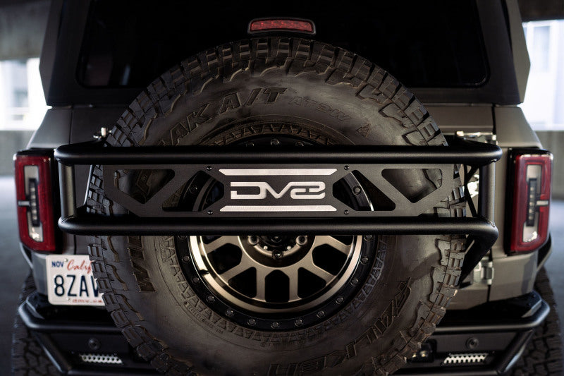 DV8 Offroad 21-23 Ford Bronco Spare Tire Guard &amp; Accessory Mount