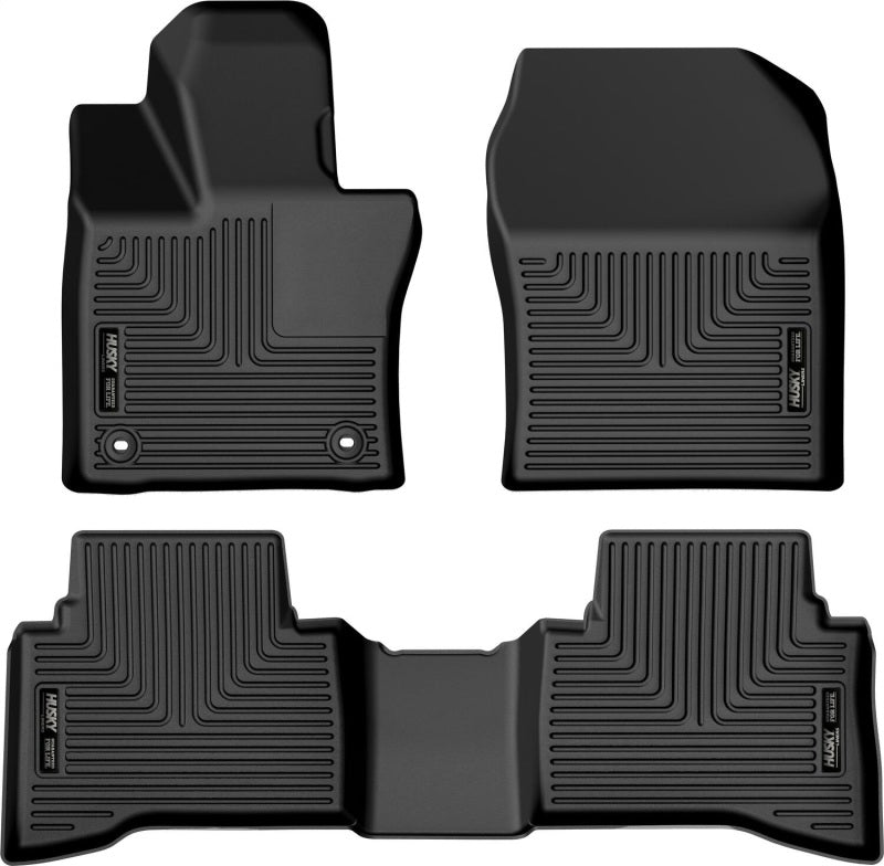 Husky Liners 2023 Toyota Prius Weatherbeater Black Front &amp; 2nd Seat Floor Liners