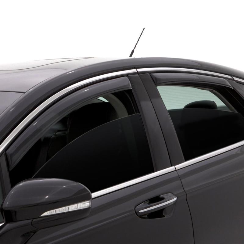 AVS 06-11 Honda Civic Ventvisor In-Channel Front &amp; Rear Window Deflectors 4pc - Smoke
