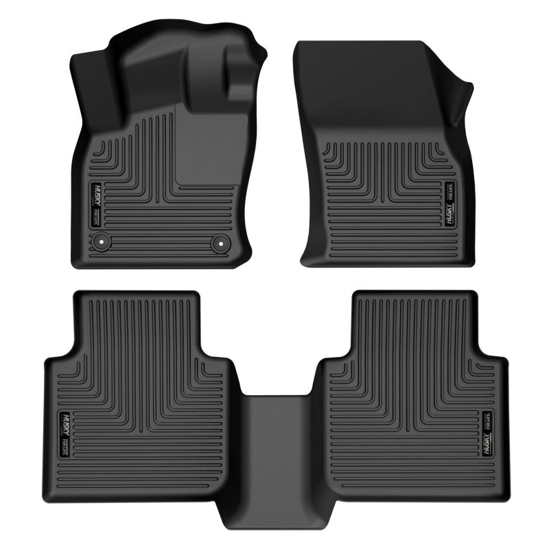 Husky Liners 18-22 Volkswagen Tiguan Weatherbeater Black Front &amp; 2nd Seat Floor Liners