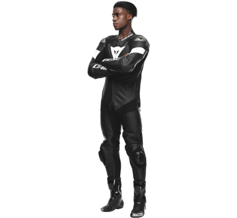 Dainese Tosa 1PC Leather Suit Perforated Black/Black/White Size - 48