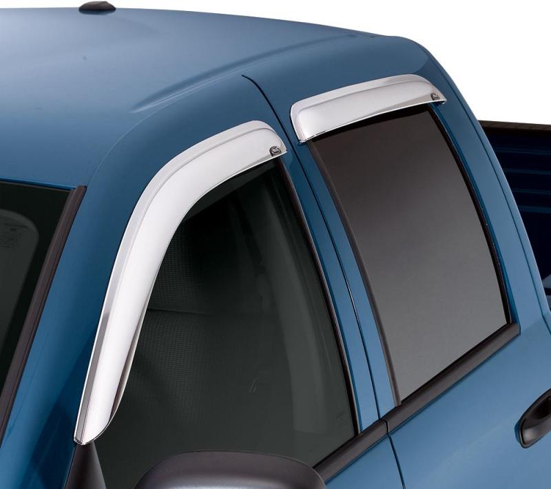 AVS 10-18 Toyota 4Runner Ventvisor Outside Mount Front &amp; Rear Window Deflectors 4pc - Chrome