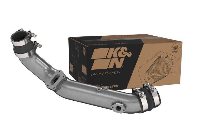 K&amp;N 20-22 Hyundai Veloster N 2.0L L4 Aluminum Charge Pipe Kit - Gunmetal Gray