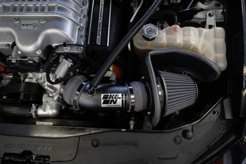 K&amp;N 17-23 Dodge Charger/Challenger Hellcat SC 6.2L V8 DRYFLOW Performance Air Intake System