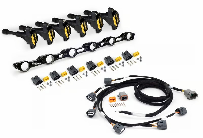 Haltech Toyota JZ R35 Coil Conversion Kit w/Bracket Coils Connectors &amp; Harness (1JZ/1JZ VVT/2JZ)