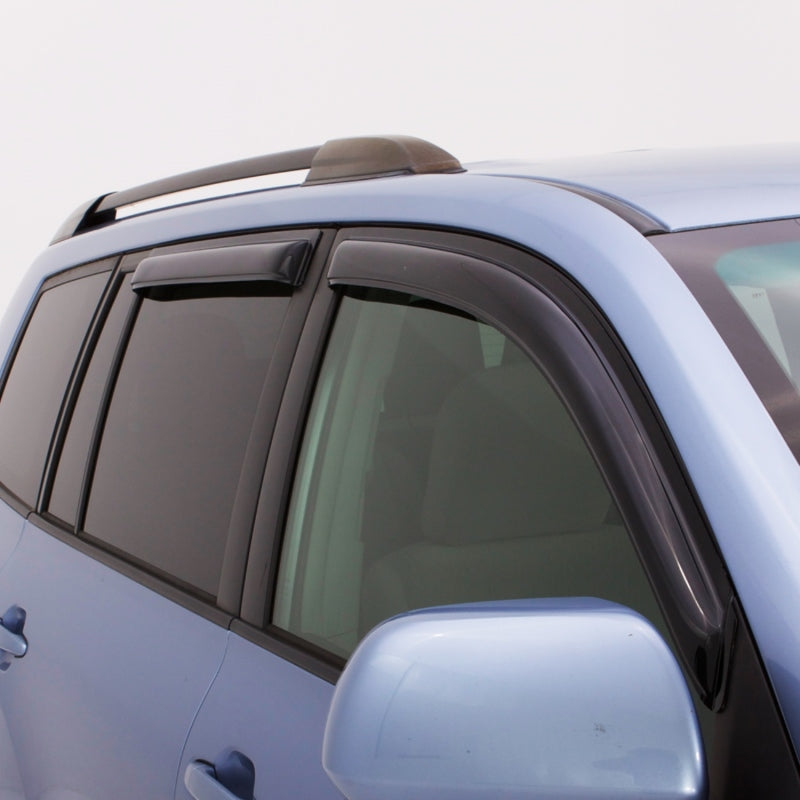 AVS 20-23 Kia Soul Ventvisor Outside Mount Front &amp; Rear Window Deflectors 4pc - Smoke