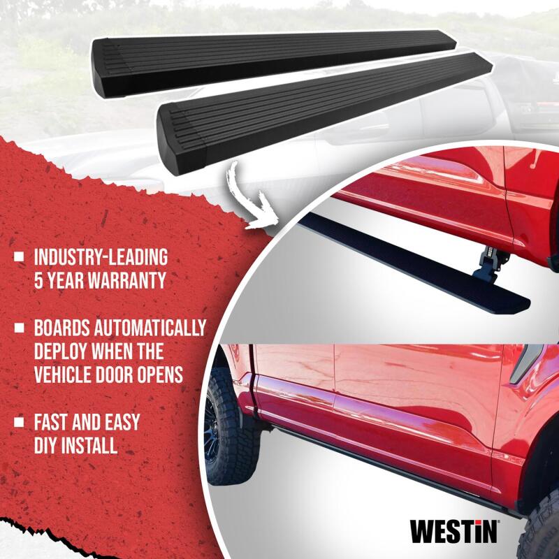 Westin 07-21 Toyota Tundra Double Cab Pro-e Electric Running Boards - Textured Black